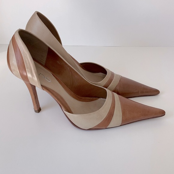 Aldo Two-Toned Tan Heels - 37 - Picture 4 of 5